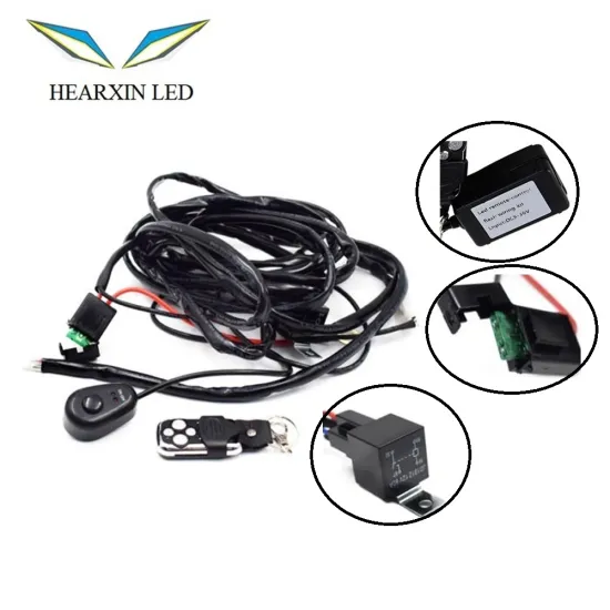 40A 12V DC Remote Control Wiring Harness Kit for 120/240/300W LED Lights