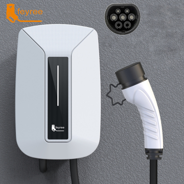 Feyree Fast Charging 7.6KW Wall Mount EV Charger with Type 2 IEC 62196-2 Cables