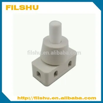 12mm black/white push button switch for table lamp