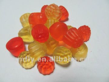 Strawberry shape gummy candy