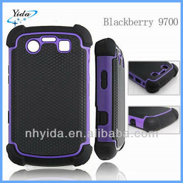 Luxury Basketball Texture Phone Case For Blackberry 9700 PC + Silicone Phone Case For Blackberry 9700