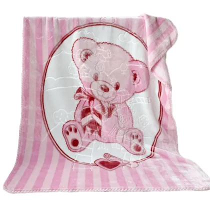 Wholesale Super Soft Eskimo Mink Raschel Blankets for Babies