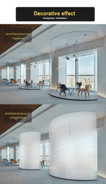 switchable smart glass for smart home and smart office