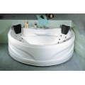 semi-circle large space massage bathtub for two people