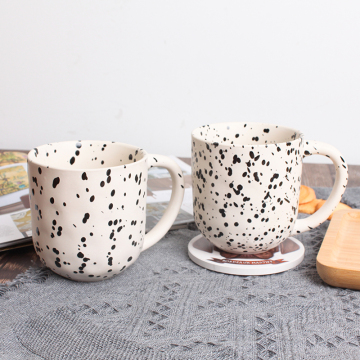 Custom Supplier-Specific Speckled Glazed Ceramic Coffee Mugs with Logo