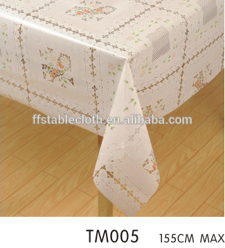 waterproof oil proof high quality transparent plastic tablecloth