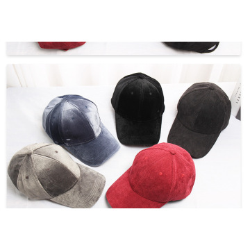 Autumn/winter corduroy cap velvet baseball cap