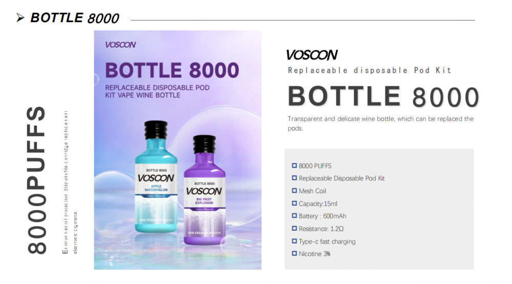 Bottle 8000 Vape
