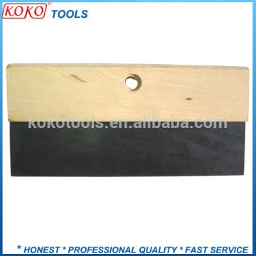 Wooden handle rubber scraper rubber putty knife