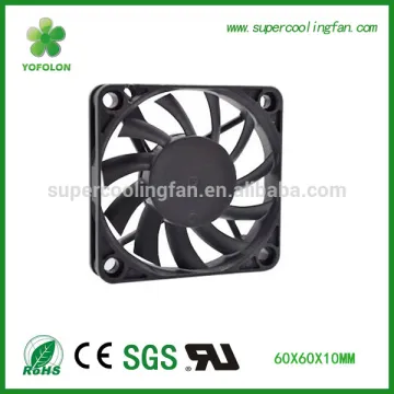 60x60x10mm 12V dc brushless cooling fan low noise 60mm axial fan