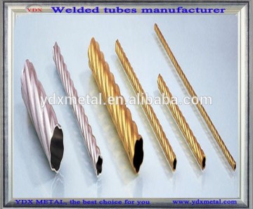 Grade201/304 stainless steel embossed tubing price