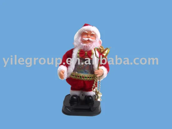 9"Colors belly santa/santa claus toys/9"santa rotate belly