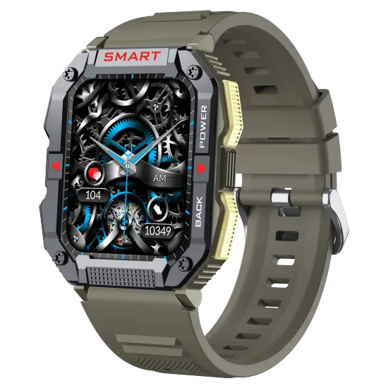 PGRETY Cool 1.83\" Smart Watch YK01: High-End Features Including Heart Rate and Blood Oxygen Monitoring, Water-Resistant IP67