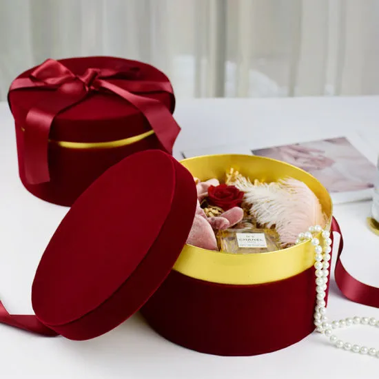 Hot Stamping Flower Gift Box for Rose Packaging