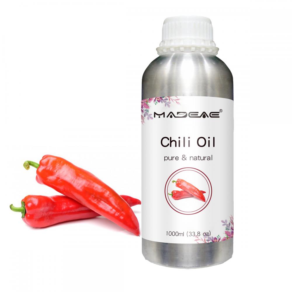 Aceite esencial de chile a granel para aromatizar la preparación de alimentos Puro aceite de pimiento puro