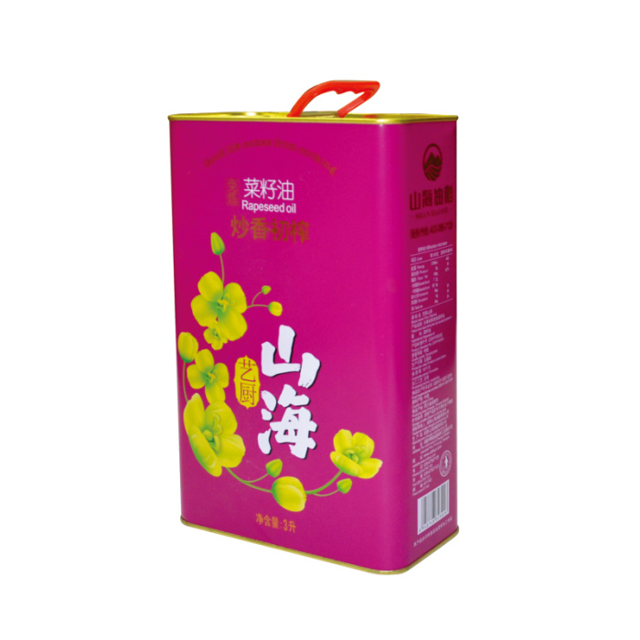 DADI 4L Square Olive Oil Tin Can Container