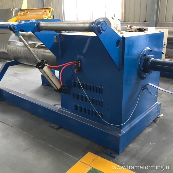 Full-automatic steel coil 10 Ton Hydraulic decoiler / uncoiler