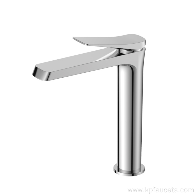 Black Handle Chrome Body Bathroom Basin Faucet