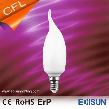 8W E14 CFL Candle Bulb
