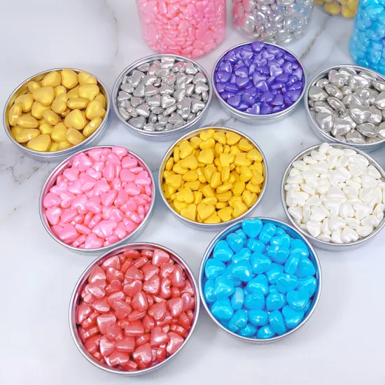 Edible Colorful Love Beads for DIY Cake Baking and Wedding Cake Decoration