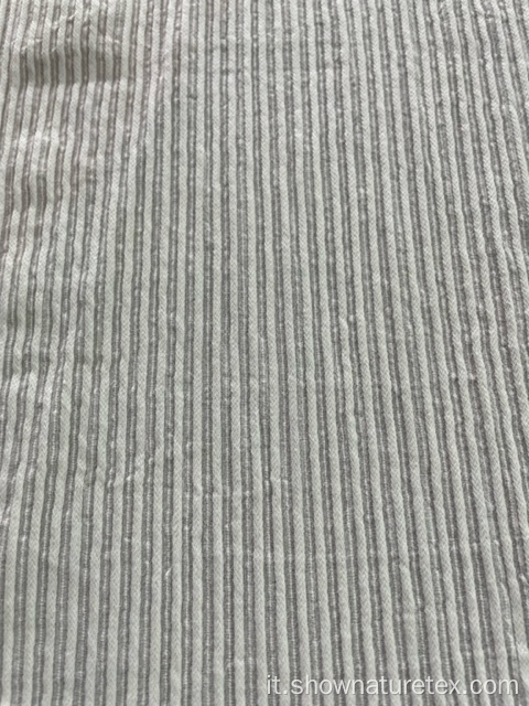 Tessuti intrecciati al 100% di cotone a strisce per camicia e vestito da donna