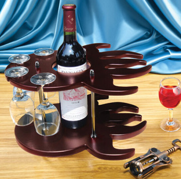 New MDF Painting Red Wine Rack