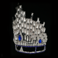 Corona de diamantes de imitación de tiara de gran rey grande