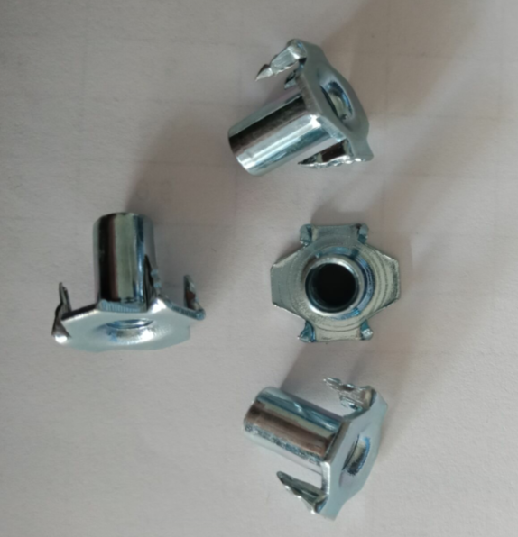 Stainless steel stampings zinc plated  T-nuts