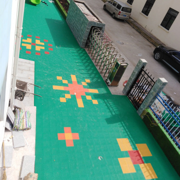 Enlio interlocking sporting tiles for Backyard Court Systems