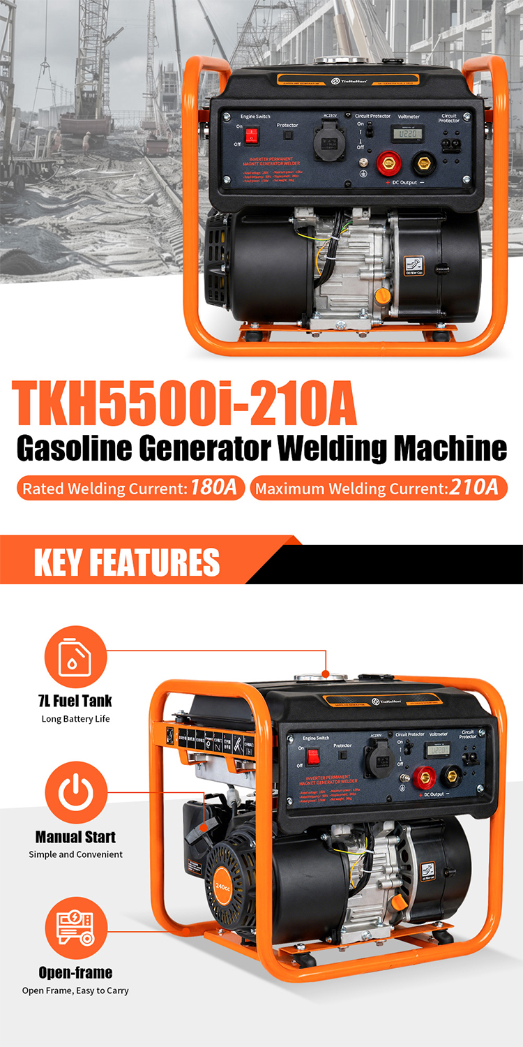 TKH5500i-210A Gasoline Welding Generator
