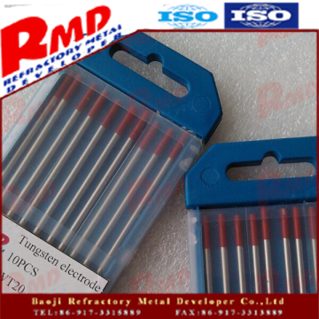 customized various sizes tungsten electrode WT20