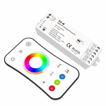 Skydance 5 -Kanal RGBWW RGBCW CCT LED -Controller mit RF 2,4G Wireless Dimmer und Remote