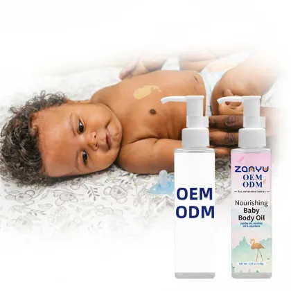 Organic Private Label Baby Body Oil - Moisturizing, Soothing & Nourishing Rosehip Oil for Baby Skin Care