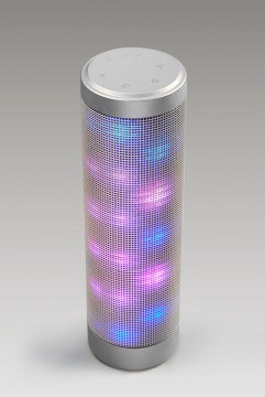 Portable bluetooth speaker with led lights wireless stereo speaker with colorful led light build-in microphone