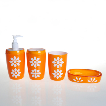 sunflower bathroom accessory set PS plastic double thickness