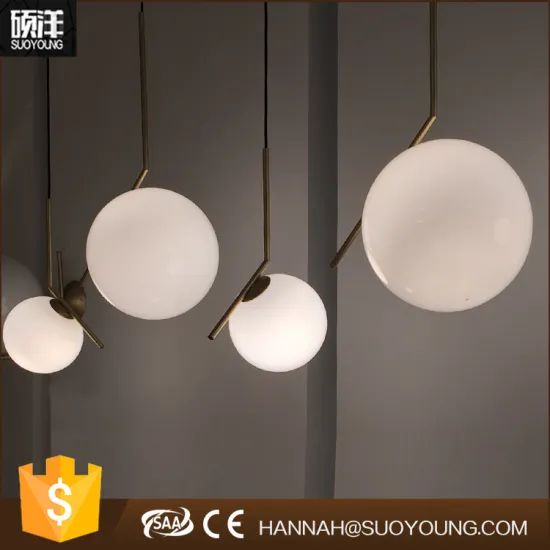 Modern Glass ball Pendant Lamp Hanging Light Ceiling Chandelier Lighting for hotel / coffee bar / home decoration