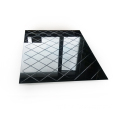engrav pattern frameless grey brown tinted accent wall decorative iron mirror for cabinet
