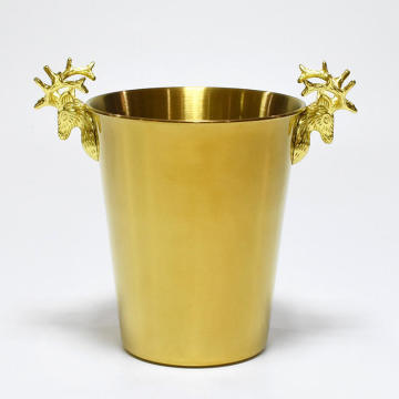 Stainless Steel Bar Accessories: Including Wine, Vintage Antler, Beer Beverage Tubs, and Specialty Ice Buckets for Bars - Options like Deer and Champagne Ice Buckets