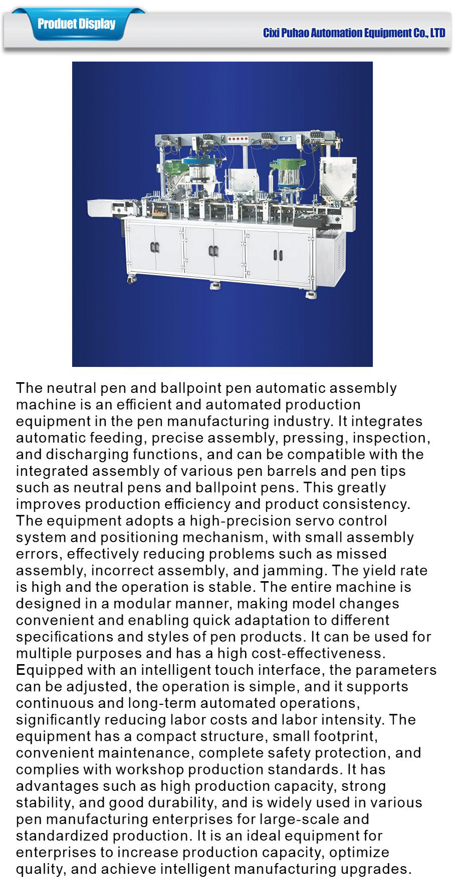 Pen assembly machine neutral ballpoint
