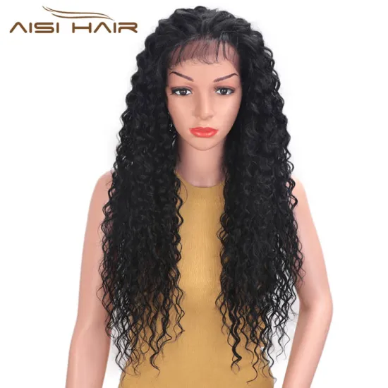 Best Black Wig Afro Kinky Curly Wave Long Wavy Natural Wig Deep Wave Front Lace Hair Wigs For Black Women