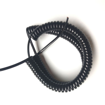 مصنع مخصص متين متين مسطح TPU Spring Spring Cable للاتصالات السيارات والمنزلية