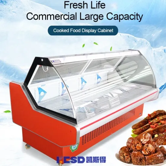 Glass Sliding Doors Refrigeration Display Freezer Frozen Chicken Air Coolers