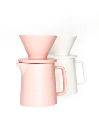 REDA V60 Ceramic Coffee Brewing Pour Over Set