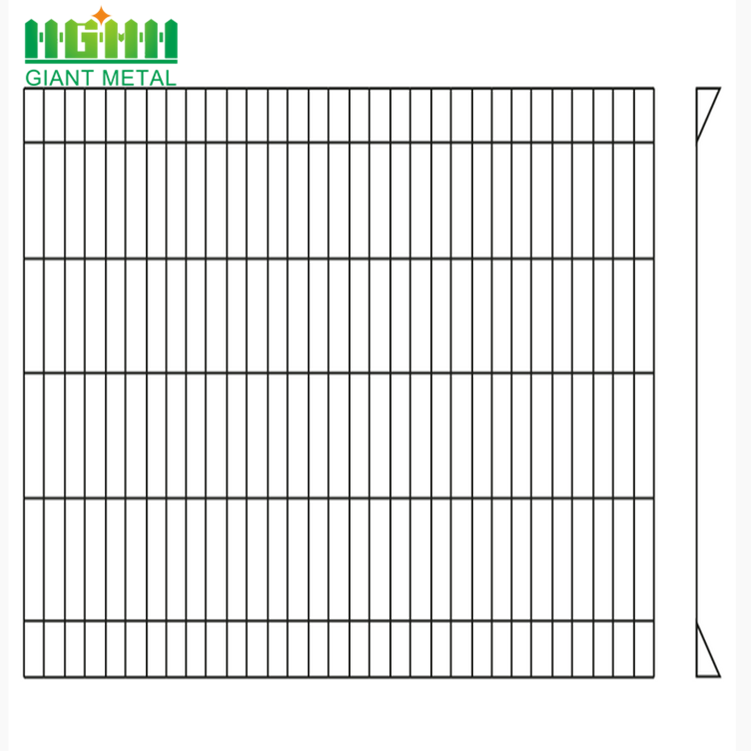 Galvanized Anti-climb Security Roll Top Fence Panels