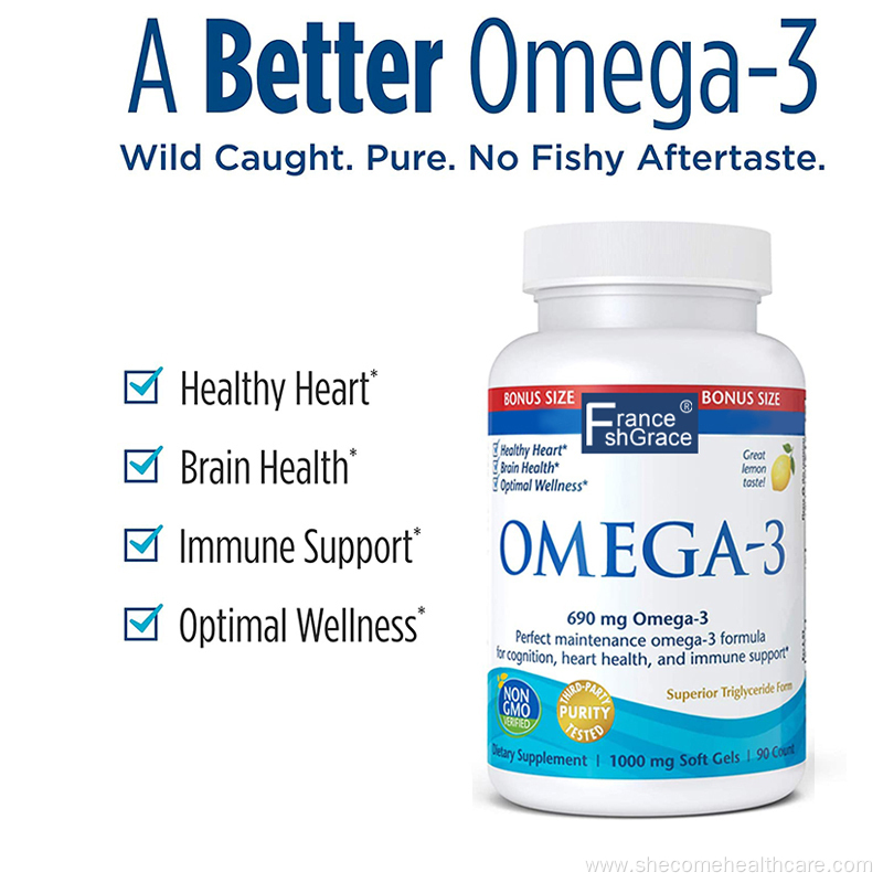 omega 3 softgels High Potency Fish Oil Supplement