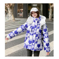 Hooded cotton coat love women winter