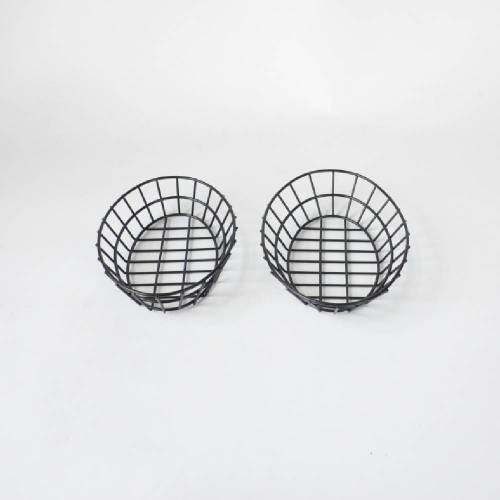 Iron Powder Coated Metal Oval Bread Basket