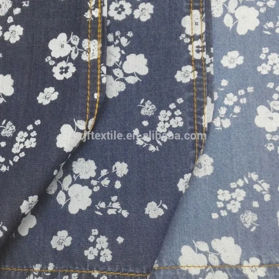 16S008Y Hot Sale 100% Cotton printing Denim Fabric China Supplier