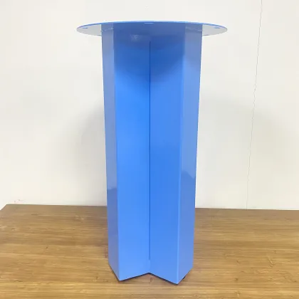 Blue Round Coffee Dining Furniture Metal Table Legs