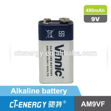 Alkaline battery manufacturer for 9v battery(CE, ROHS compliant)